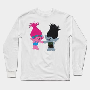 Poppy and Branch from Trolls Dreamworks Long Sleeve T-Shirt